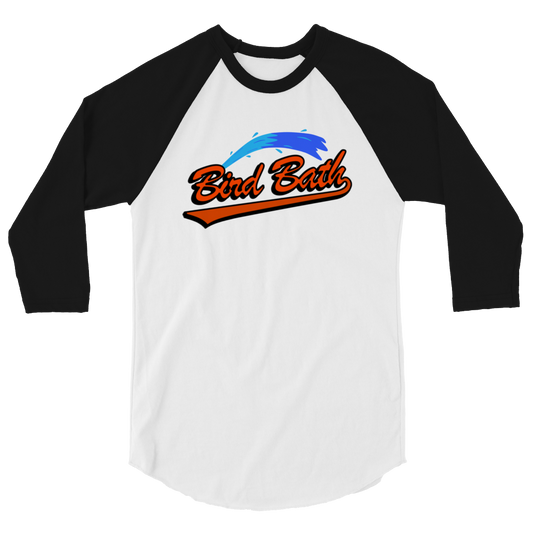 Bird Bath Water Splash Baseball T-shirt - Unisex