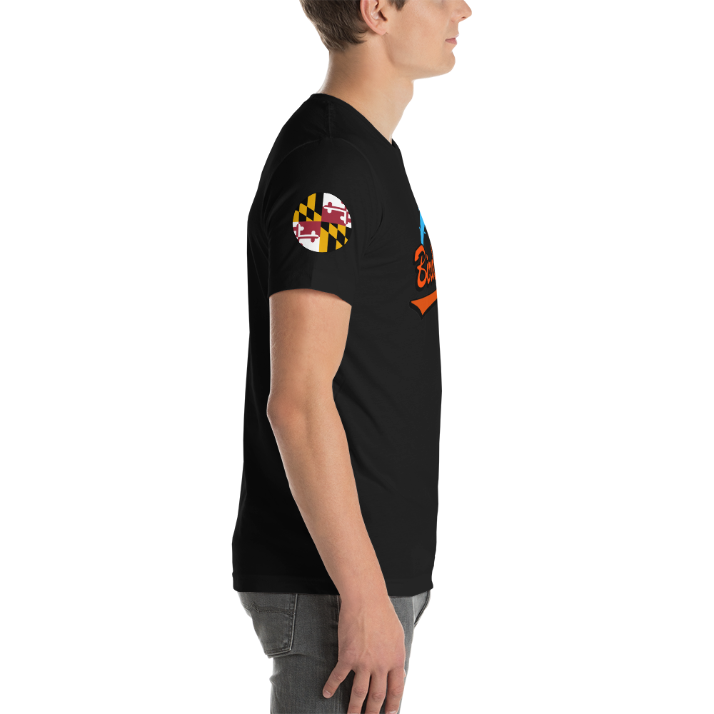 Bird Bath Water Splash T-Shirt, w/ MD Flag Patch and Section 86 - Unisex