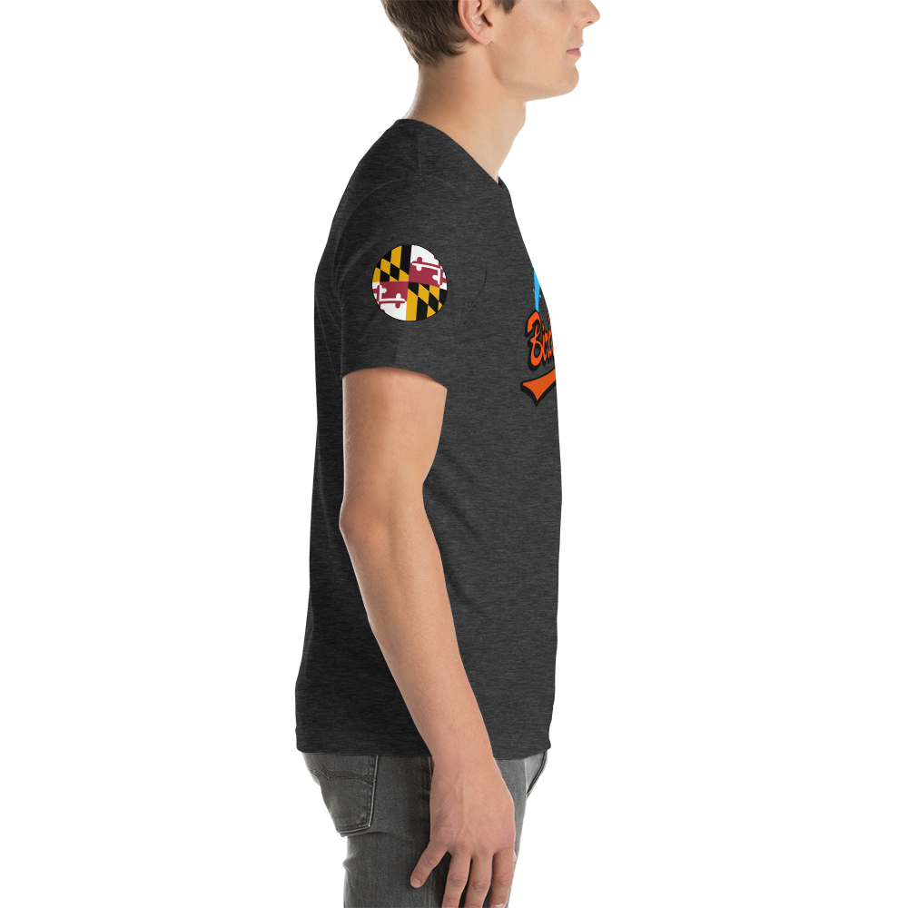 Bird Bath Water Splash T-Shirt, w/ MD Flag Patch and Section 86 - Unisex